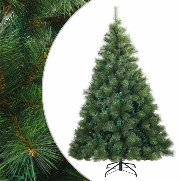 Grote foto vidaxl kunstmatige inklapbare kerstboom groen 210 cm pvc staal diversen overige diversen