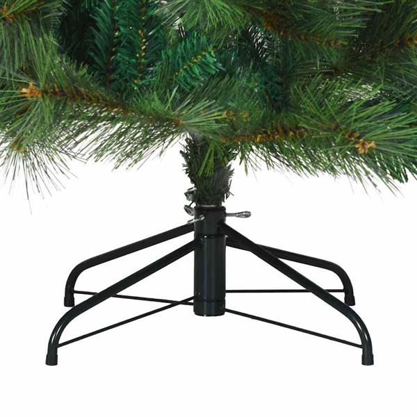 Grote foto vidaxl kunstmatige inklapbare kerstboom groen 210 cm pvc staal diversen overige diversen