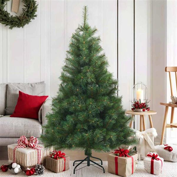 Grote foto vidaxl kunstmatige inklapbare kerstboom groen 150 cm pvc staal diversen overige diversen