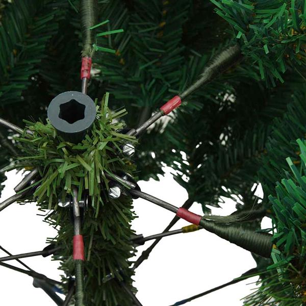 Grote foto vidaxl kunstmatige inklapbare kerstboom groen 150 cm pvc staal diversen overige diversen