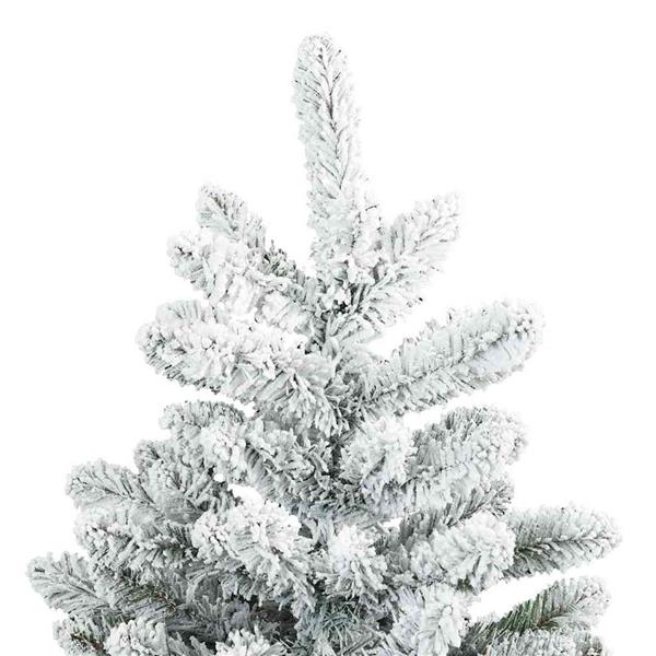Grote foto vidaxl kunst kerstboom met geveerde takken sneeuw bedekt wit 150 cm diversen overige diversen