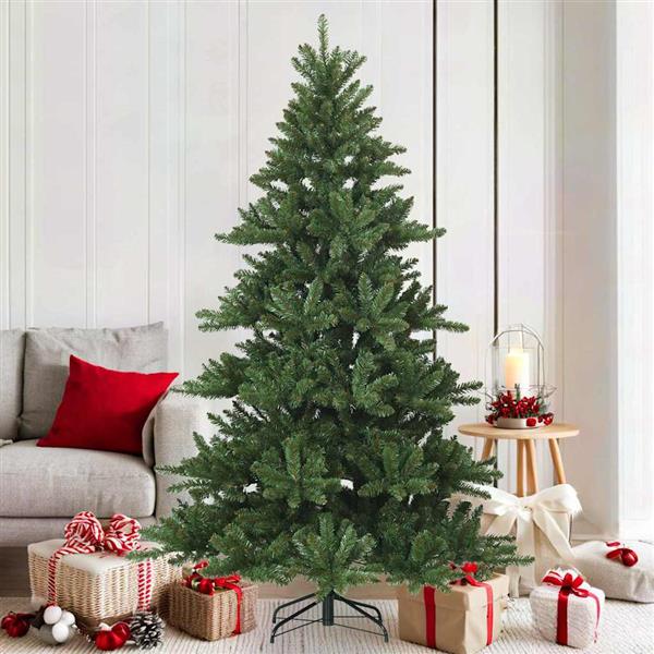 Grote foto vidaxl kunstmatige inklapbare kerstboom groen 180 cm pvc staal diversen overige diversen