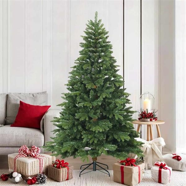 Grote foto vidaxl kunstmatige inklapbare kerstboom groen 180 cm pvc pe en staal diversen overige diversen