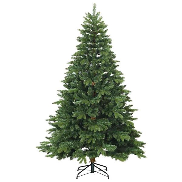 Grote foto vidaxl kunstmatige inklapbare kerstboom groen 180 cm pvc pe en staal diversen overige diversen
