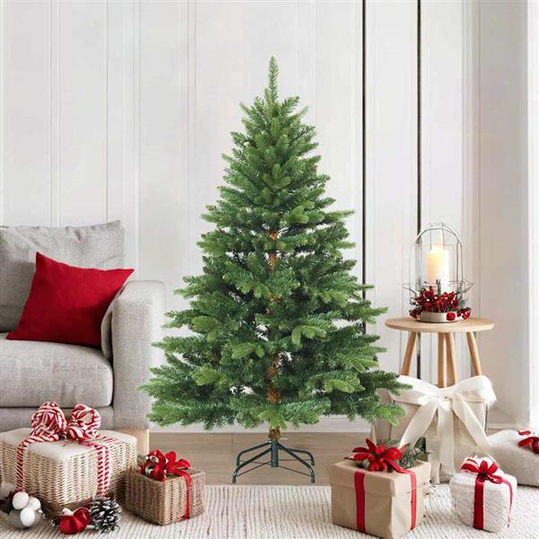 Grote foto vidaxl kunstmatige inklapbare kerstboom groen 150 cm pvc pe en staal diversen overige diversen