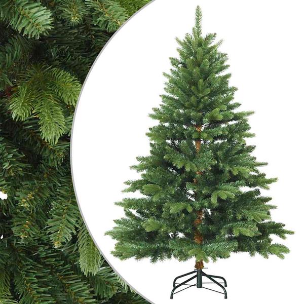 Grote foto vidaxl kunstmatige inklapbare kerstboom groen 150 cm pvc pe en staal diversen overige diversen