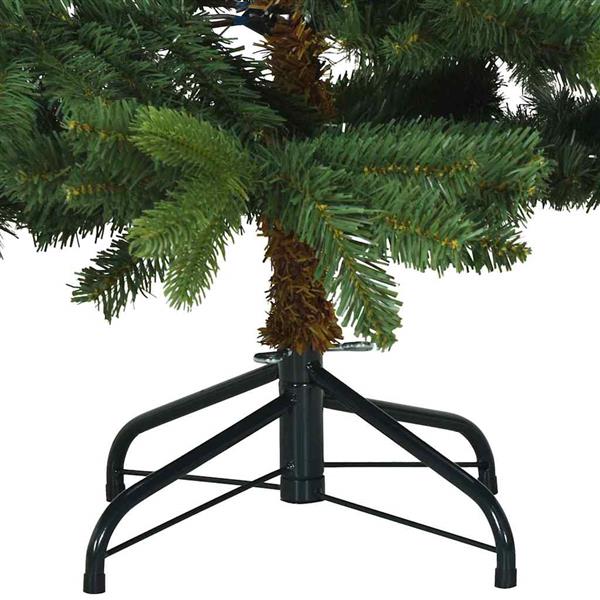 Grote foto vidaxl kunstmatige inklapbare kerstboom groen 150 cm pvc pe en staal diversen overige diversen