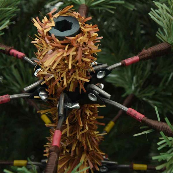 Grote foto vidaxl kunstmatige inklapbare kerstboom groen 150 cm pvc pe en staal diversen overige diversen