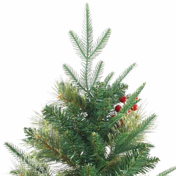 Grote foto vidaxl kunstmatige inklapbare kerstboom groen 210 cm pvc pe en staal diversen overige diversen