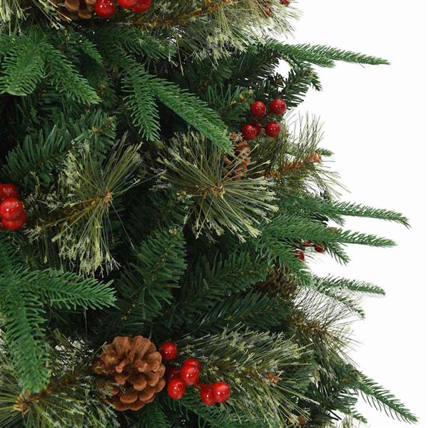 Grote foto vidaxl kunstmatige inklapbare kerstboom groen 120 cm pvc pe en staal diversen overige diversen