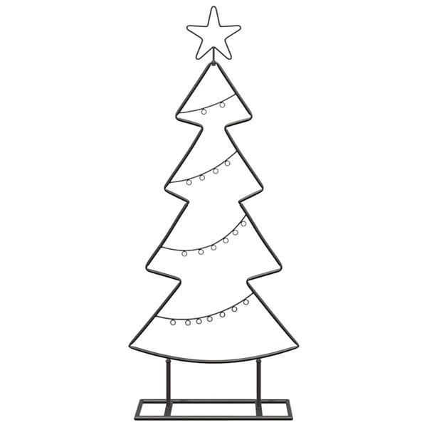 Grote foto vidaxl metalen kerstboom met standaard zwart 90 cm staal diversen overige diversen