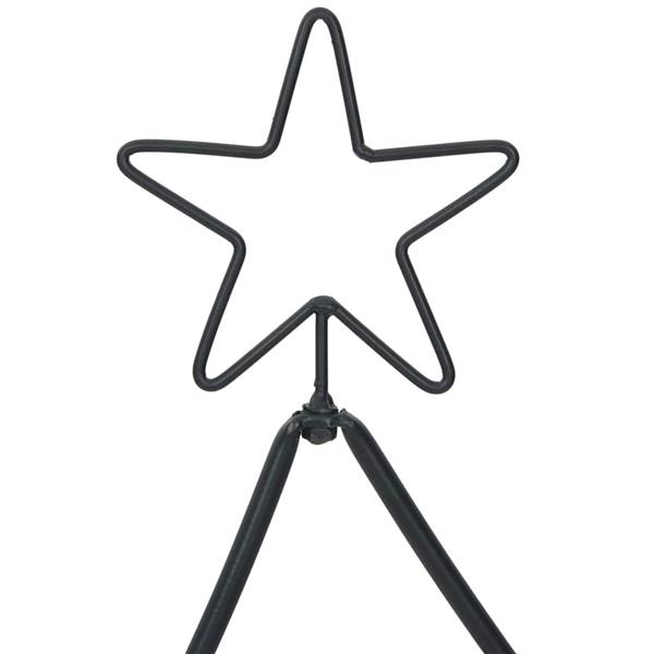 Grote foto vidaxl metalen kerstboom met standaard zwart 90 cm staal diversen overige diversen