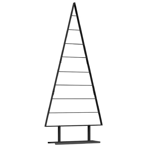Grote foto vidaxl metalen kerstboom met standaard zwart 180 cm staal diversen overige diversen