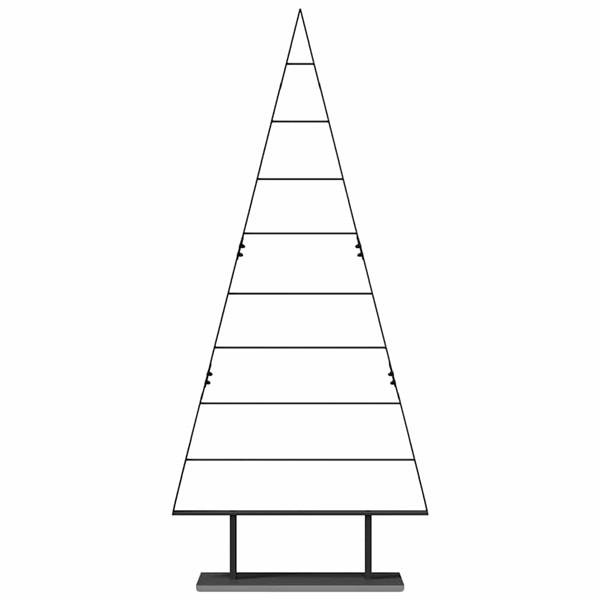 Grote foto vidaxl metalen kerstboom met standaard zwart 180 cm staal diversen overige diversen