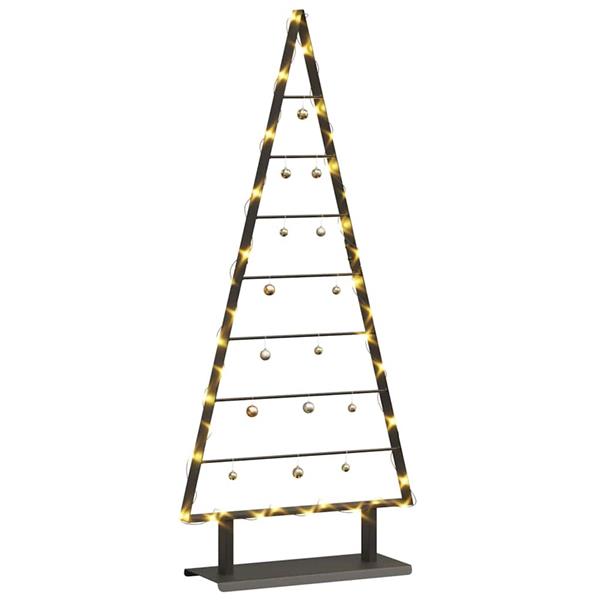 Grote foto vidaxl metalen kerstboom met standaard zwart 125 cm staal diversen overige diversen