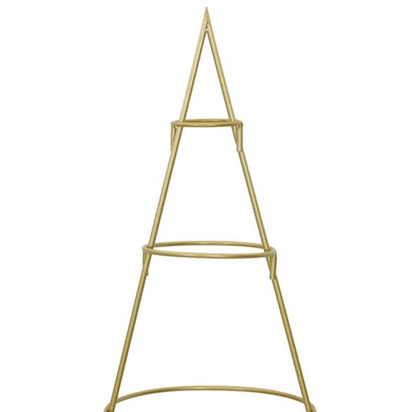 Grote foto vidaxl metalen kerstboom met standaard goud 150 cm poedergecoat staal diversen overige diversen