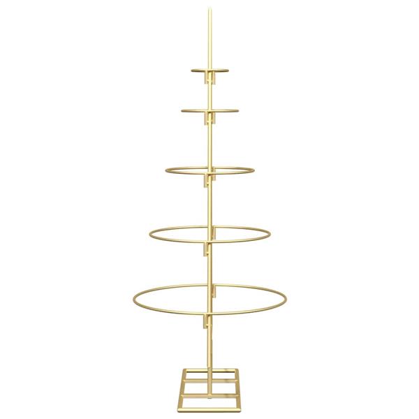 Grote foto vidaxl metalen kerstboom met standaard goud 90 cm poedergecoat staal diversen overige diversen