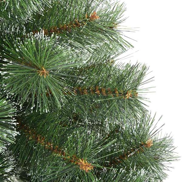 Grote foto vidaxl moderne kunststof scharnierende kerstboom sneeuw bedekt wit diversen overige diversen