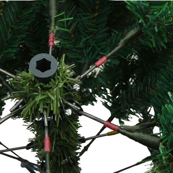 Grote foto vidaxl moderne kunststof scharnierende kerstboom sneeuw bedekt wit diversen overige diversen