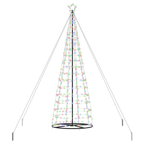 Grote foto vidaxl led kerstboom met 800 led met standaard multikleur 400 cm ijzer diversen overige diversen