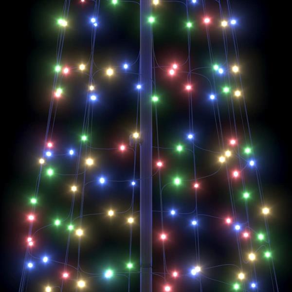 Grote foto vidaxl led kerstboom met 800 led met standaard multikleur 400 cm ijzer diversen overige diversen