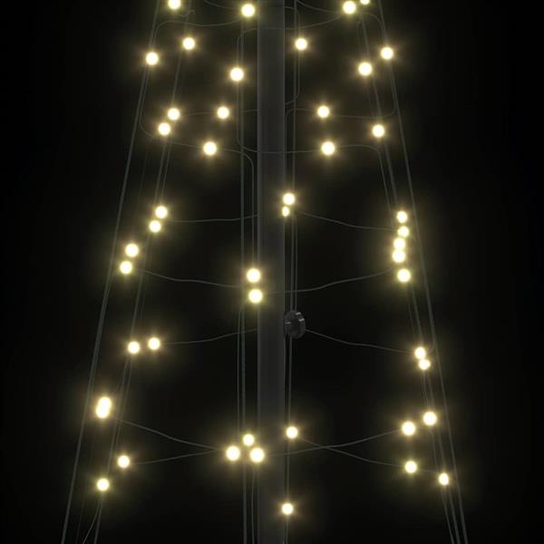 Grote foto vidaxl led kerstboom met 390 led met grondpennen warmwit 250 cm ijzer diversen overige diversen