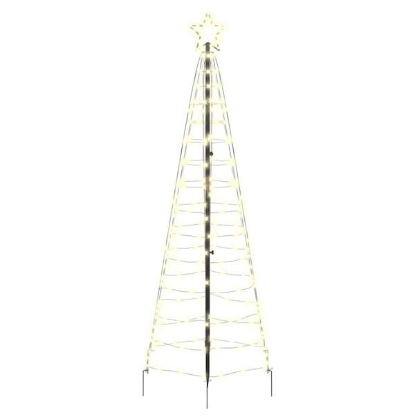 Grote foto vidaxl led kerstboom met 390 led met grondpennen warmwit 250 cm ijzer diversen overige diversen