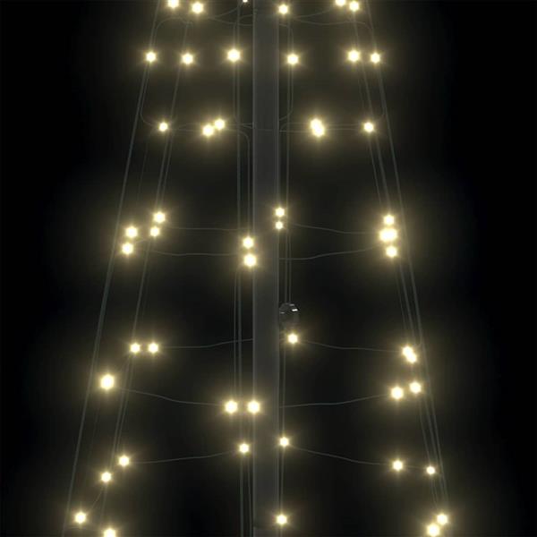 Grote foto vidaxl led kerstboom met 390 led met grondpennen warmwit 250 cm ijzer diversen overige diversen