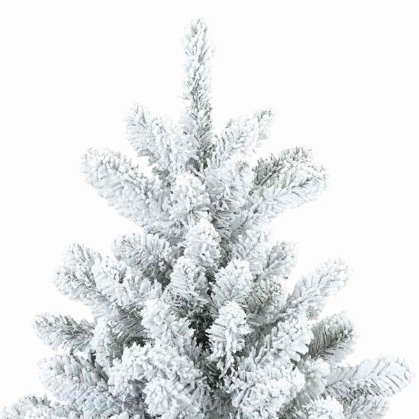 Grote foto vidaxl moderne kunststof scharnierende kerstboom sneeuw bedekt wit diversen overige diversen
