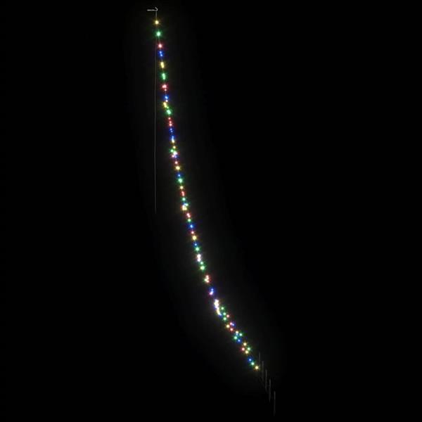 Grote foto vidaxl led kerstboom met 168 led multikleur 306 cm metaal diversen overige diversen