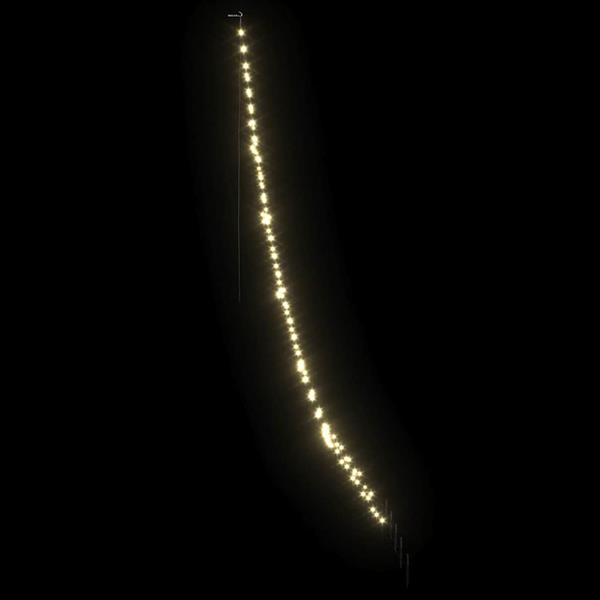 Grote foto vidaxl led kerstboom met 168 led met grondpennen warmwit 306 cm metaal diversen overige diversen