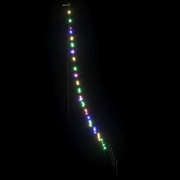 Grote foto vidaxl led kerstboom met 112 led multikleur 182 cm metaal diversen overige diversen