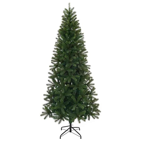 Grote foto vidaxl kunstkerstboom met standaard groen 210 cm pvc pe en staal diversen overige diversen