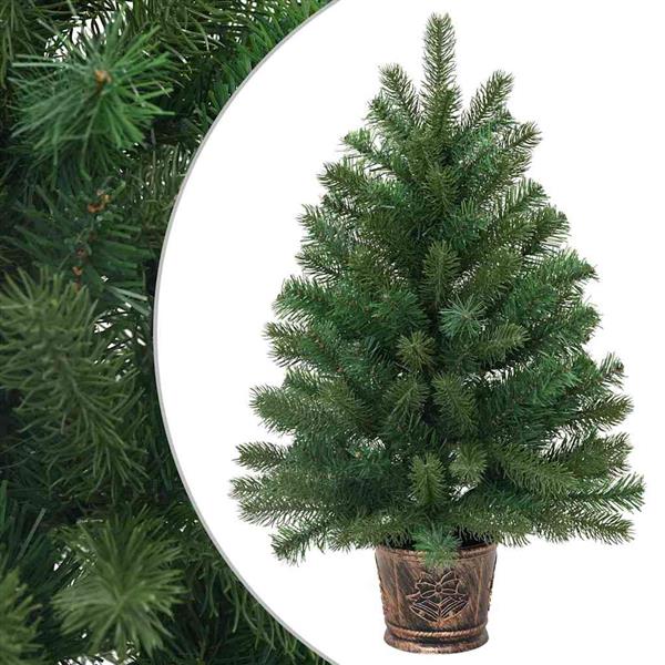 Grote foto vidaxl kunstkerstboom met standaard groen 95 cm pvc pe en staal diversen overige diversen