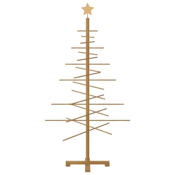 Grote foto vidaxl houten kerstboom met standaard bruin 150 cm bamboe diversen overige diversen