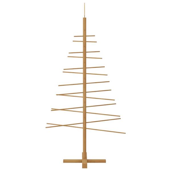 Grote foto vidaxl houten kerstboom met standaard bruin 150 cm bamboe diversen overige diversen