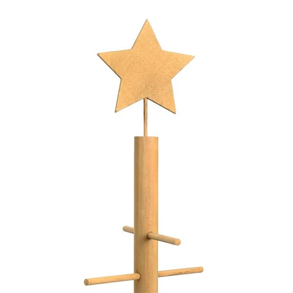 Grote foto vidaxl houten kerstboom met standaard bruin 75 cm bamboe diversen overige diversen