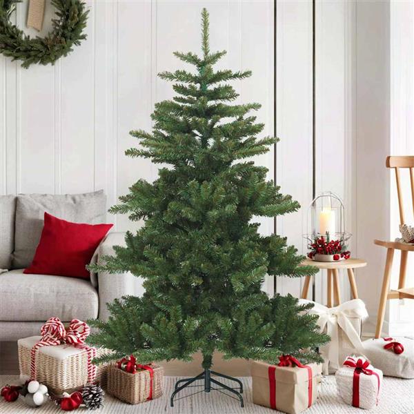 Grote foto vidaxl kunstmatige inklapbare kerstboom groen 150 cm pvc staal diversen overige diversen