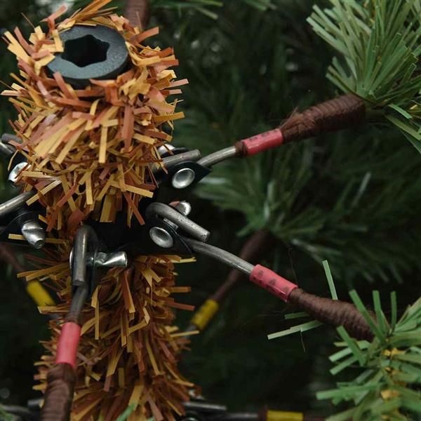 Grote foto vidaxl kunstmatige inklapbare kerstboom groen 150 cm pvc staal diversen overige diversen