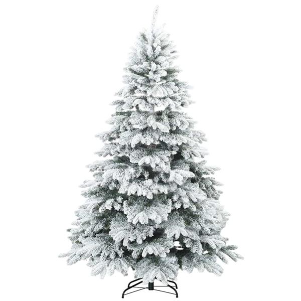 Grote foto vidaxl moderne kunststof scharnierende kerstboom sneeuw bedekt wit diversen overige diversen
