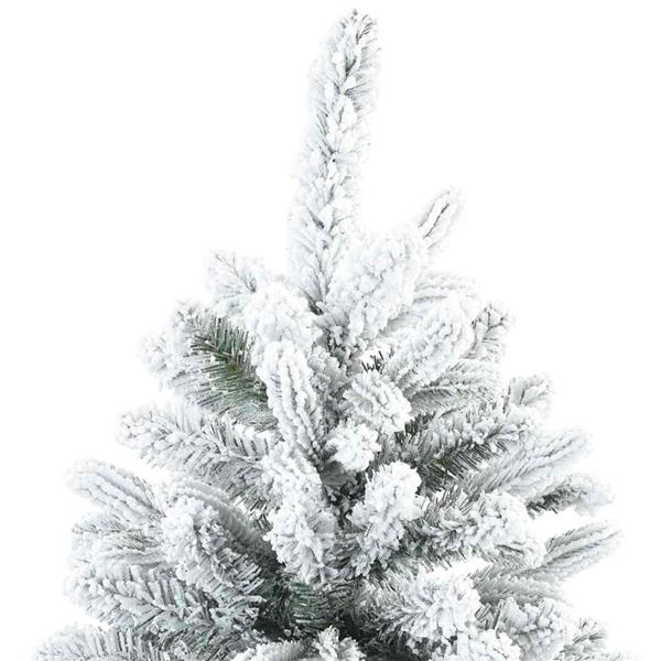 Grote foto vidaxl moderne kunststof scharnierende kerstboom sneeuw bedekt wit diversen overige diversen