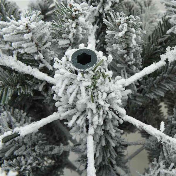 Grote foto vidaxl moderne kunststof scharnierende kerstboom sneeuw bedekt wit diversen overige diversen