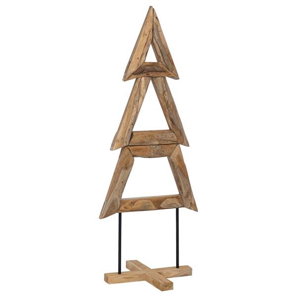 Grote foto vidaxl kerstboom met standaard bruin 150 cm massief teakhout diversen overige diversen