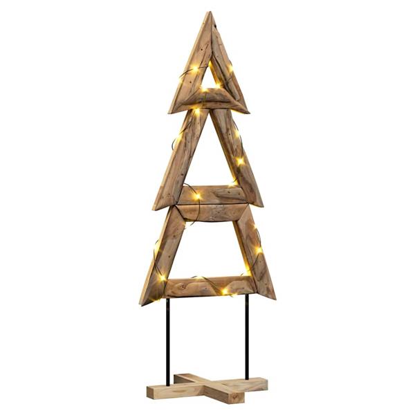 Grote foto vidaxl kerstboom met standaard bruin 150 cm massief teakhout diversen overige diversen