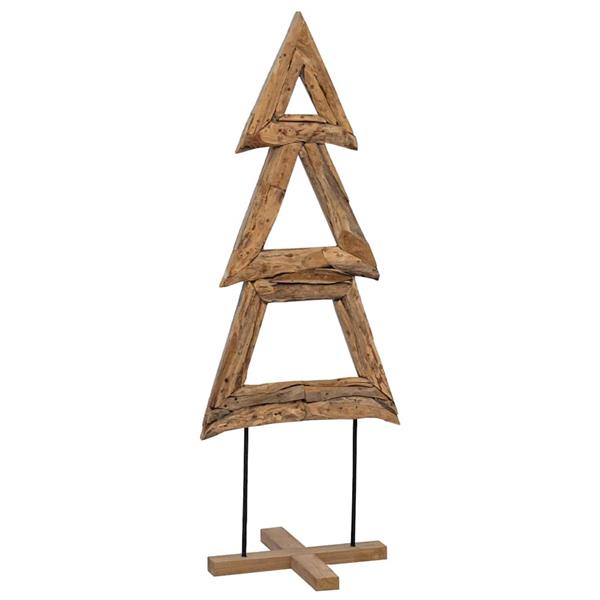 Grote foto vidaxl kerstboom met standaard bruin 90 cm massief teakhout diversen overige diversen