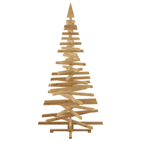 Grote foto vidaxl kerstbomen met standaard bruin 210 cm massief grenenhout diversen overige diversen