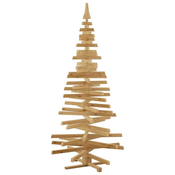 Grote foto vidaxl kerstbomen met standaard bruin 210 cm massief grenenhout diversen overige diversen