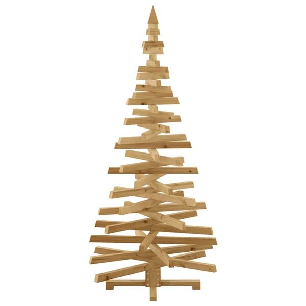 Grote foto vidaxl kerstbomen met standaard bruin 180 cm massief grenenhout diversen overige diversen