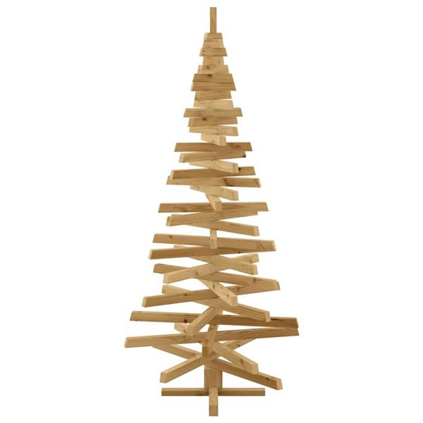Grote foto vidaxl kerstbomen met standaard bruin 180 cm massief grenenhout diversen overige diversen