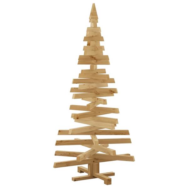 Grote foto vidaxl kerstbomen met standaard bruin 150 cm massief grenenhout diversen overige diversen